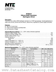 NTE214 datasheet pdf NTE Electronics