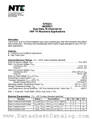NTE221 datasheet pdf NTE Electronics