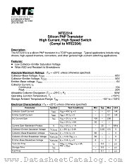 NTE2314 datasheet pdf NTE Electronics