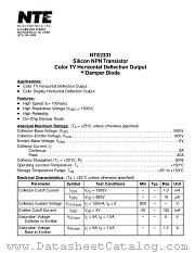 NTE2331 datasheet pdf NTE Electronics