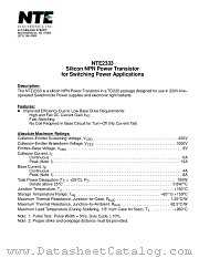 NTE2333 datasheet pdf NTE Electronics