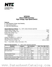 NTE2339 datasheet pdf NTE Electronics