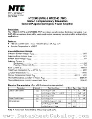 NTE2345 datasheet pdf NTE Electronics