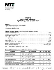 NTE2348 datasheet pdf NTE Electronics