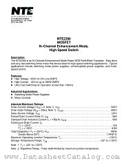 NTE2394 datasheet pdf NTE Electronics