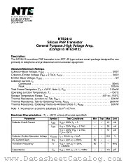 NTE2413 datasheet pdf NTE Electronics