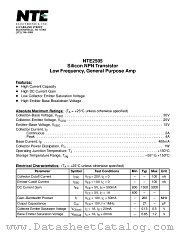 NTE2505 datasheet pdf NTE Electronics