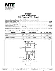 NTE2507 datasheet pdf NTE Electronics