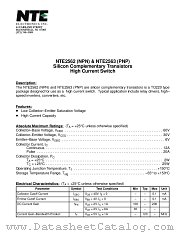 NTE2562 datasheet pdf NTE Electronics