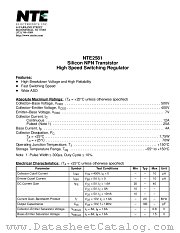 NTE2581 datasheet pdf NTE Electronics
