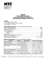 NTE2641 datasheet pdf NTE Electronics