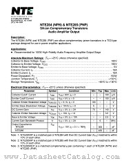 NTE284 datasheet pdf NTE Electronics