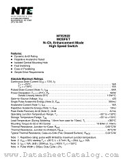 NTE2922 datasheet pdf NTE Electronics