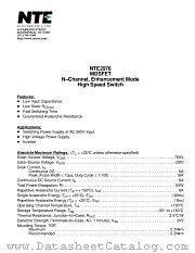 NTE2976 datasheet pdf NTE Electronics