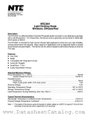 NTE3001 datasheet pdf NTE Electronics