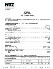 NTE3040 datasheet pdf NTE Electronics
