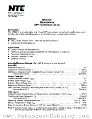 NTE3041 datasheet pdf NTE Electronics