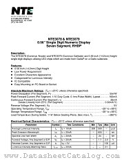 NTE3079 datasheet pdf NTE Electronics