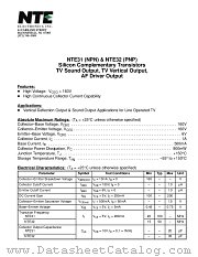 NTE31 datasheet pdf NTE Electronics