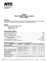 NTE325 datasheet pdf NTE Electronics