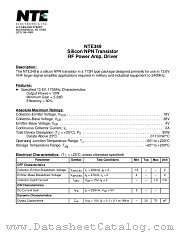 NTE349 datasheet pdf NTE Electronics