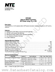 NTE363 datasheet pdf NTE Electronics