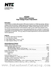 NTE384 datasheet pdf NTE Electronics