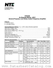 NTE458 datasheet pdf NTE Electronics