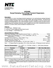 NTE4900 datasheet pdf NTE Electronics