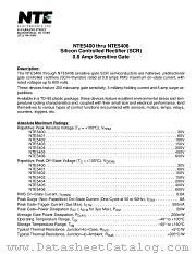 NTE5400 datasheet pdf NTE Electronics