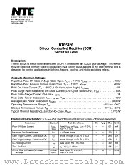 NTE5426 datasheet pdf NTE Electronics