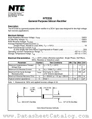 NTE558 datasheet pdf NTE Electronics
