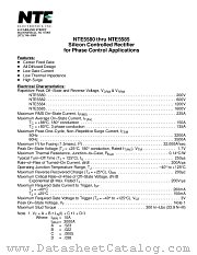 NTE5585 datasheet pdf NTE Electronics