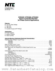 NTE5587 datasheet pdf NTE Electronics