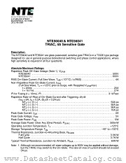 NTE56040 datasheet pdf NTE Electronics