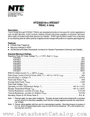 NTE5607 datasheet pdf NTE Electronics