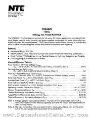 NTE5620 datasheet pdf NTE Electronics