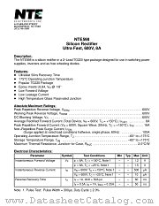 NTE598 datasheet pdf NTE Electronics