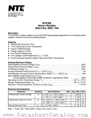 NTE599 datasheet pdf NTE Electronics