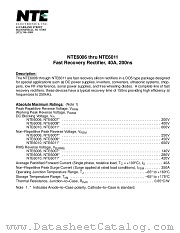 NTE6011 datasheet pdf NTE Electronics