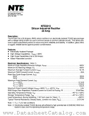 NTE6013 datasheet pdf NTE Electronics