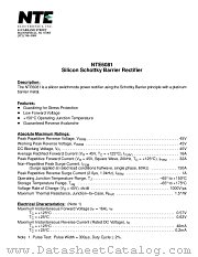 NTE6081 datasheet pdf NTE Electronics