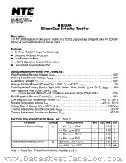 NTE6086 datasheet pdf NTE Electronics