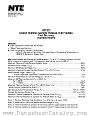 NTE622 datasheet pdf NTE Electronics