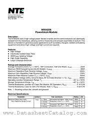 NTE6236 datasheet pdf NTE Electronics
