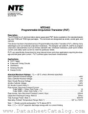 NTE6402 datasheet pdf NTE Electronics