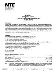 NTE6821 datasheet pdf NTE Electronics