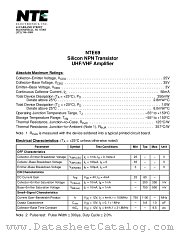 NTE69 datasheet pdf NTE Electronics