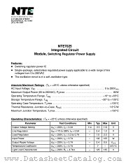 NTE7025 datasheet pdf NTE Electronics
