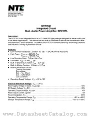 NTE7041 datasheet pdf NTE Electronics